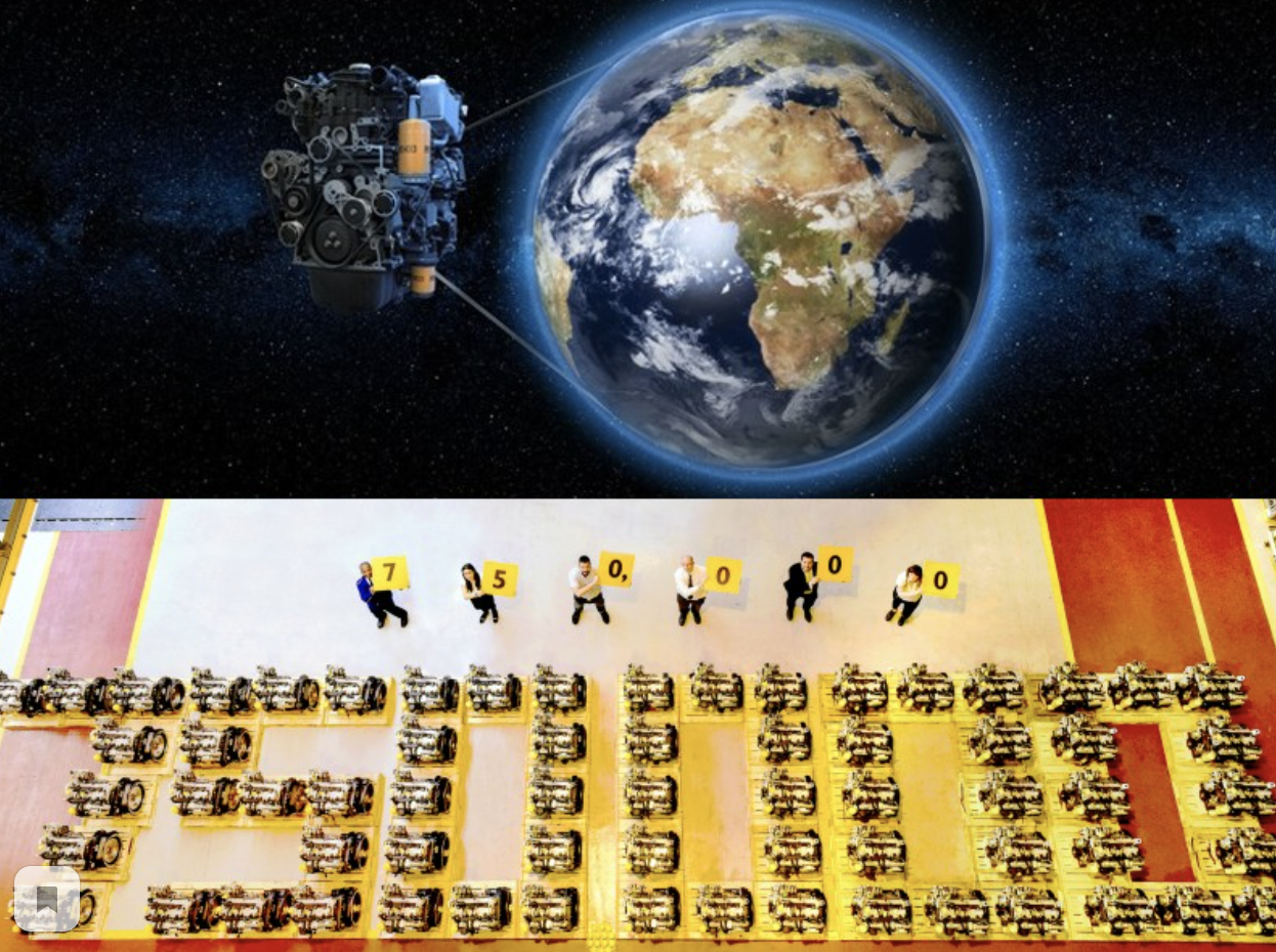 JCB Power Systems перешагнул отметку в 750 000 ДВС