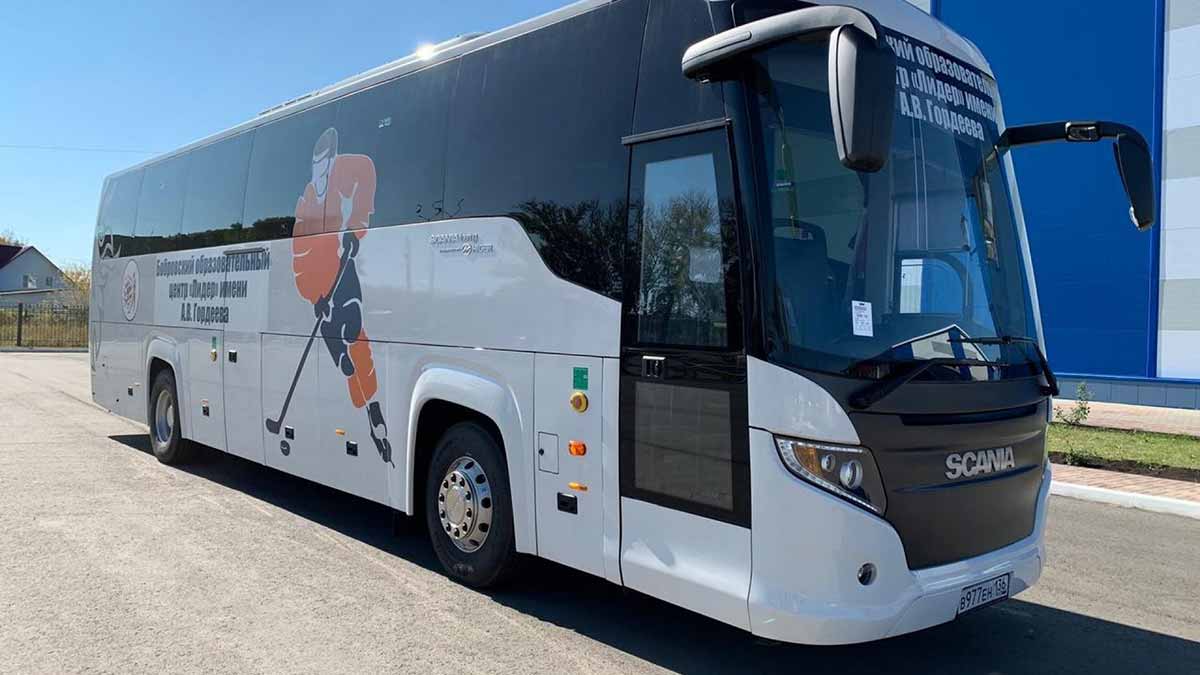 Новый автобус Scania Touring для школьников Воронежской области
