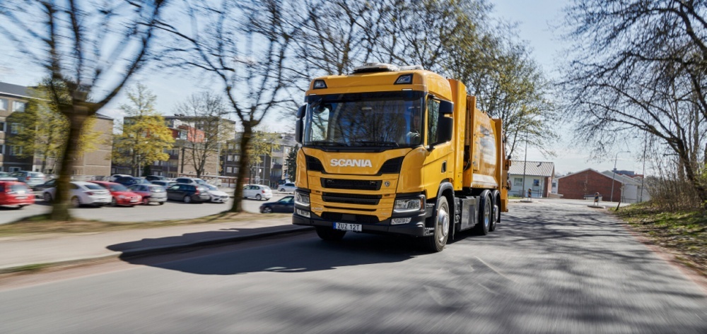 Первый мусоровоз Scania на водородном топливе приступил к работе на улицах Гётеборга   