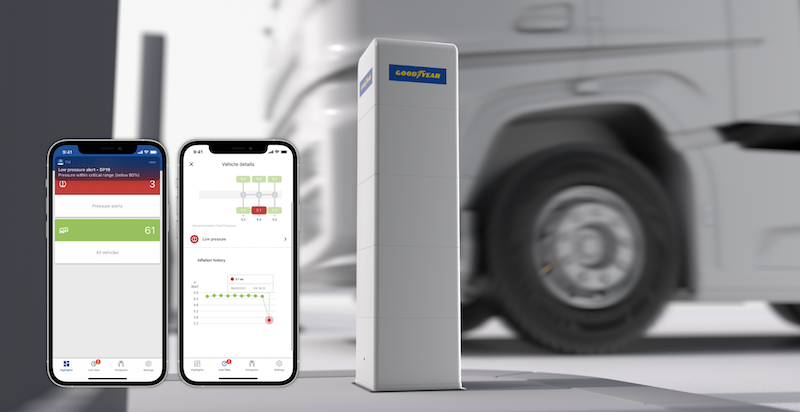 Goodyear представляет новую систему контроля давления в шинах