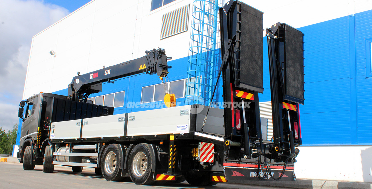 Meusburger Новтрак, Scania и Hiab Rus разработали многофункциональный эвакуатор