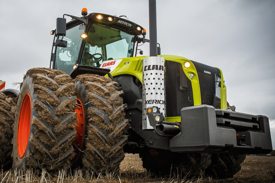 Трактор CLAAS XERION 4500 показал рекордное соотношение тягового усилия к весу