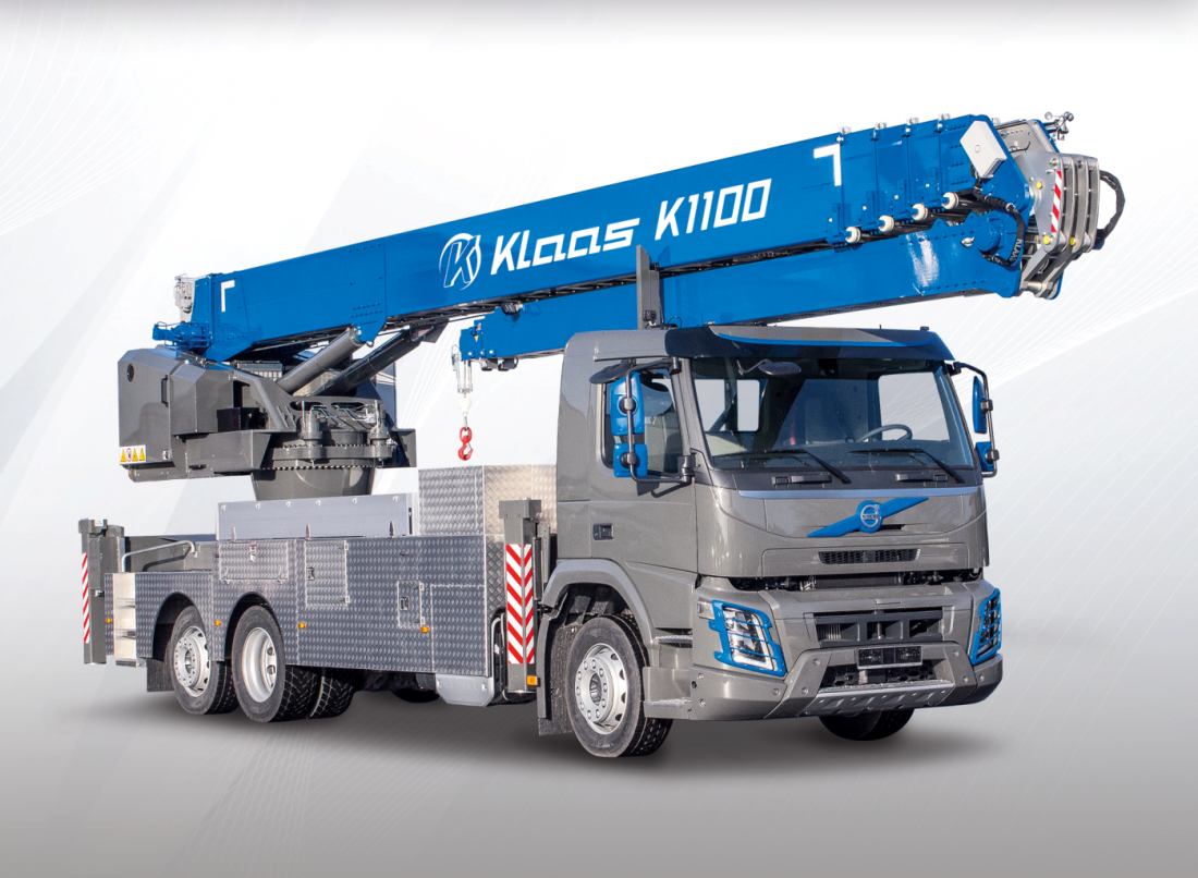 Klaas представил 6-тонный автокран K1100 RSX с алюминиевой стрелой