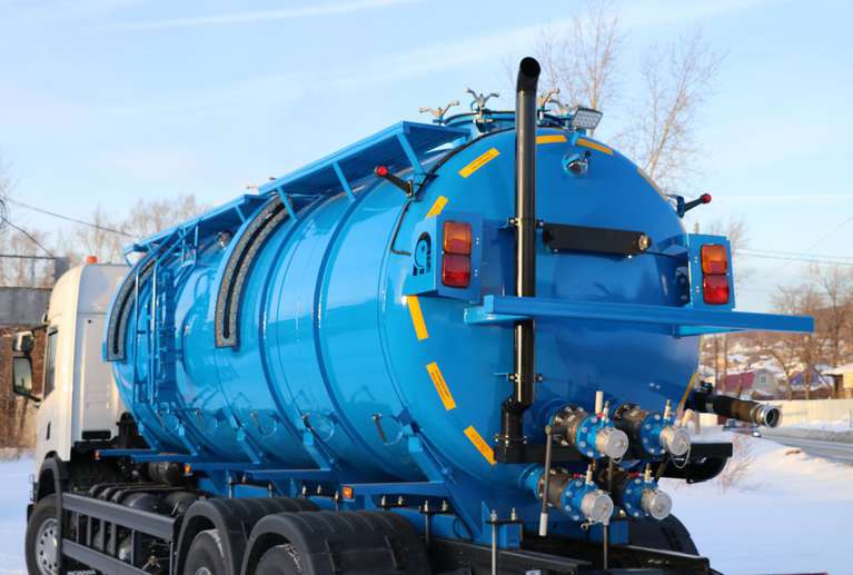 НПО «Вектор» изготовило вакуумные автомобили на газомоторном шасси Scania