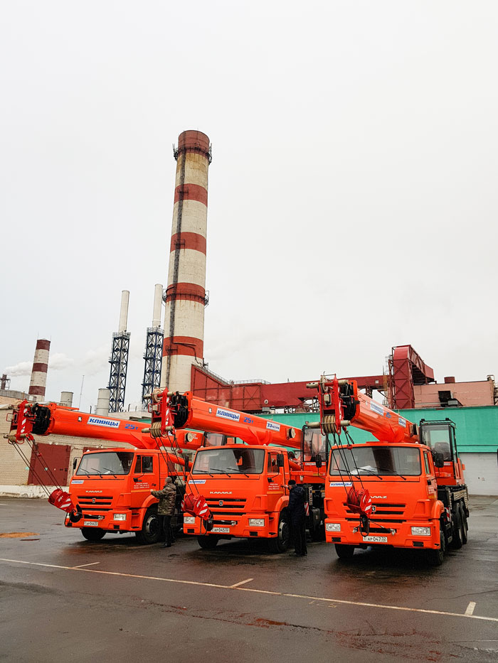 «Беларуськалий» приобрел партию 25-тонных автокранов «Клинцы»