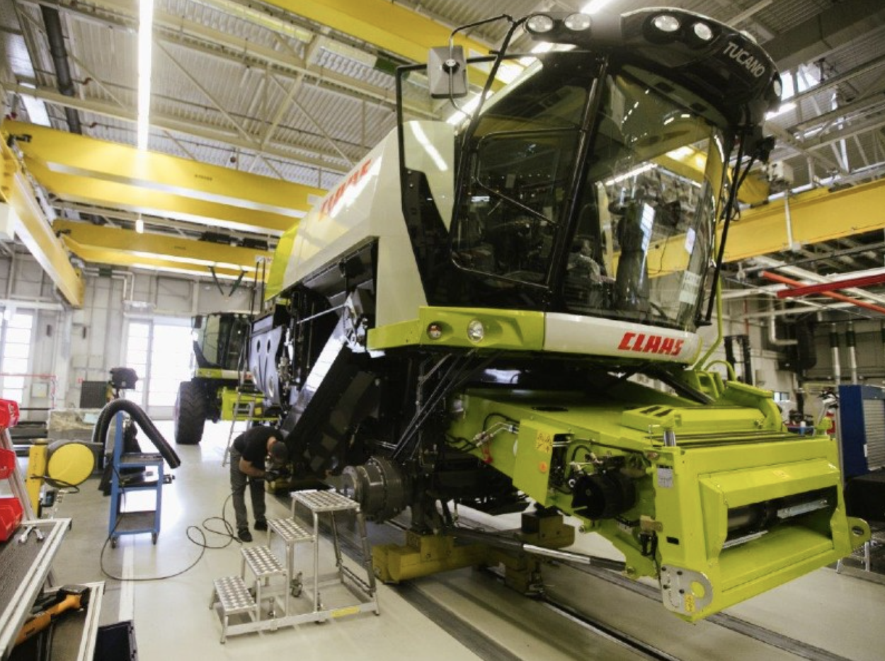 Российский завод CLAAS увеличил производство до 7 комбайнов в сутки