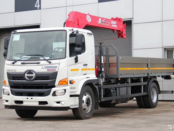 Бортовой грузовик с КМУ HINO 500 (Ranger) с КМУ UNIC 554