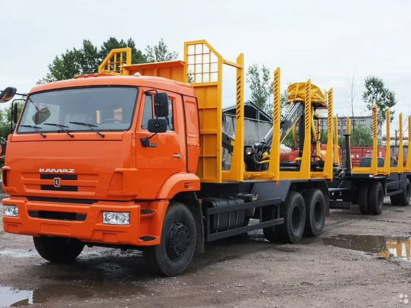 Сортиментовоз КамАЗ 65111 с КМУ
