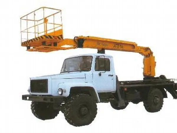 Автовышка ГАЗ 33081 Садко с АГП КЭМЗ АПТ-14