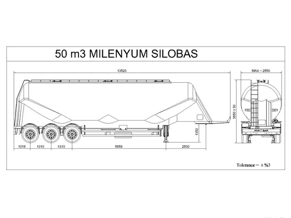 Полуприцеп кормовоз Dogan Yildiz DYF 48 м3