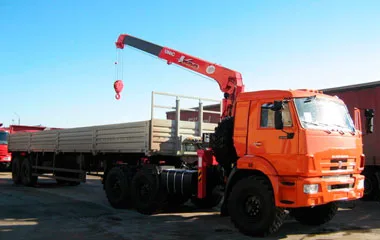 Длинномер Камаз С манипулятором КМУ UNIC k-500