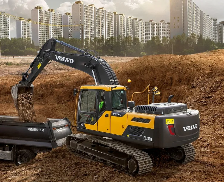Гусеничный экскаватор Volvo EC200D