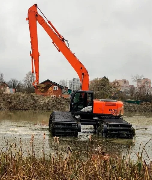 Экскаватор-амфибия Hitachi ZX200 RIVER