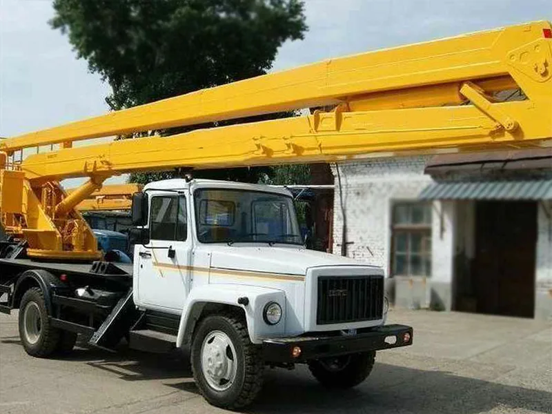 Средневысотная автовышка ГАЗ 22.02