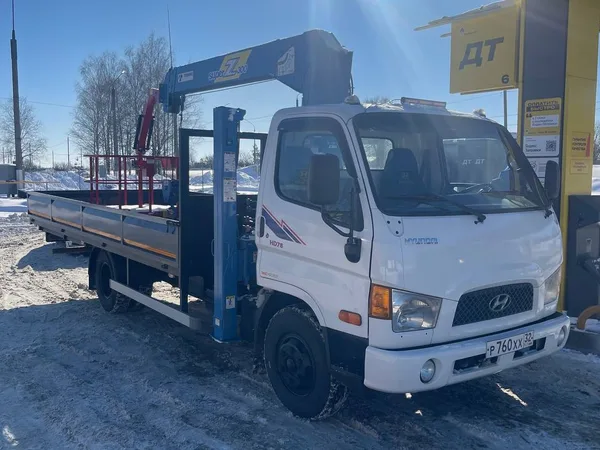 Бортовой грузовик с КМУ                                                         Hyundai                                                     hd-78