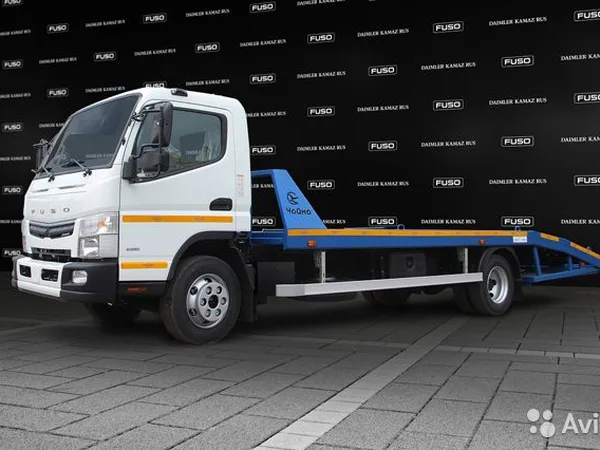 Эвакуатор Mitsubishi Fuso Canter TF с ломаной платформой