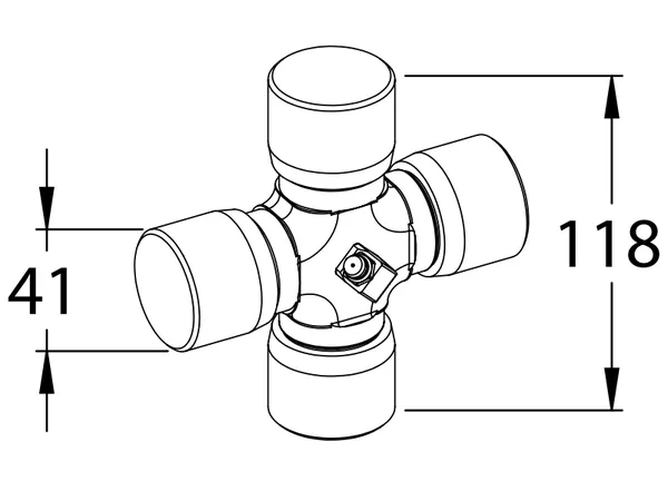 Крестовина 41х118 мм. 10 категория, Т10, S10