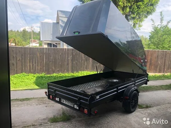 Прицеп с пластиковой крышкой МЗСА