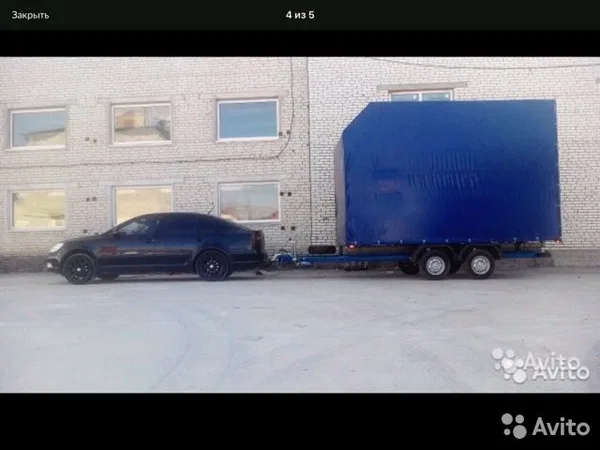 Легковой прицеп с тентом большого объёма