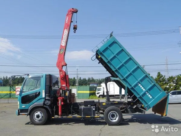 Бортовой грузовик с КМУ Mitsubishi Fuso Figther