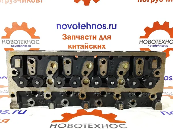 Головка блока цилиндров в сборе с клапанами для китайских фронтальных погрузчиков ZL20/ ZL30 с двигателем ZH4100, ZHAZG1, ZHBG14A марок: Fukai, SZM, HZM, Bull SL, CTK S, Yigong, Laigong, Neo S, Neo, V