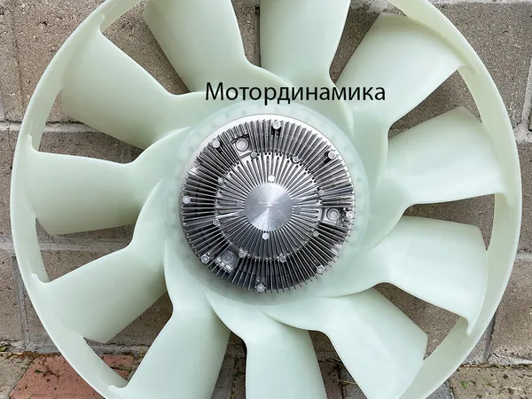 Вискомуфта в сборе с крыльчаткой для автомобилей КАМАЗ с двигателями Cummins ISBe6.7e4, e5, КАМАЗ 667.330-260, арт. 020005338