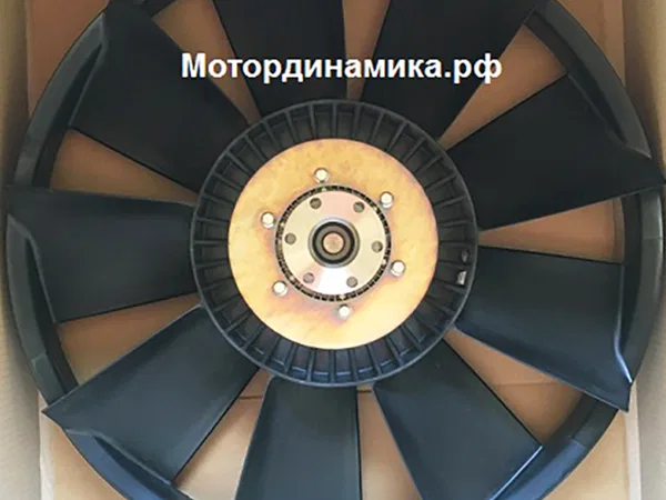 Вискомуфта VS212 в сборе с вентилятором для двигателя Cummins ISLe автомобиля РИАТ, OEM-номер  452100131002