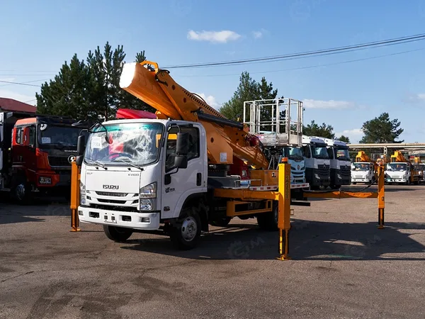 Автовышка VIGRUS GKS28 на шасси ISUZU 4Х2 дв 94kw, высота подъёма 28м