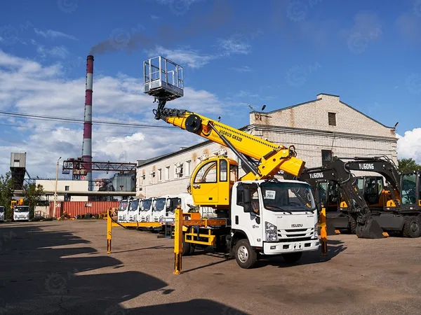 Автовышка VIGRUS GKS28 на шасси ISUZU 4Х2 дв 94kw, высота подъёма 28м