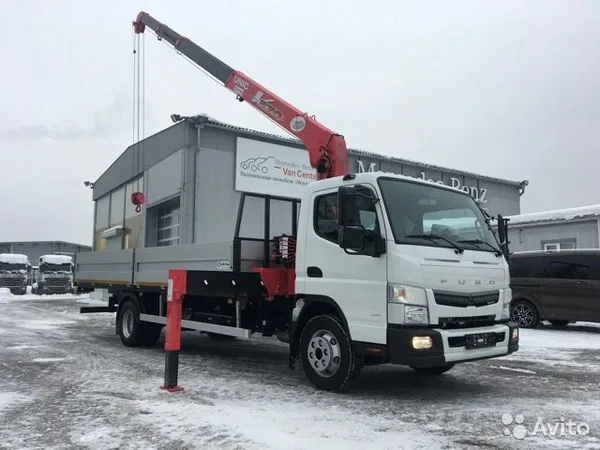 Бортовой грузовик с КМУ Fuso Canter TF с КМУ Unic