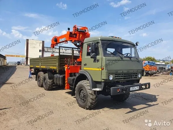 Бортовой грузовик с КМУ КамАЗ 43118 с КМУ Kanglim 1256 GII