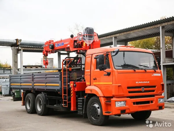 Бортовой грузовик с КМУ КамАЗ 65115 с КМУ Kanglim KS1256-G2