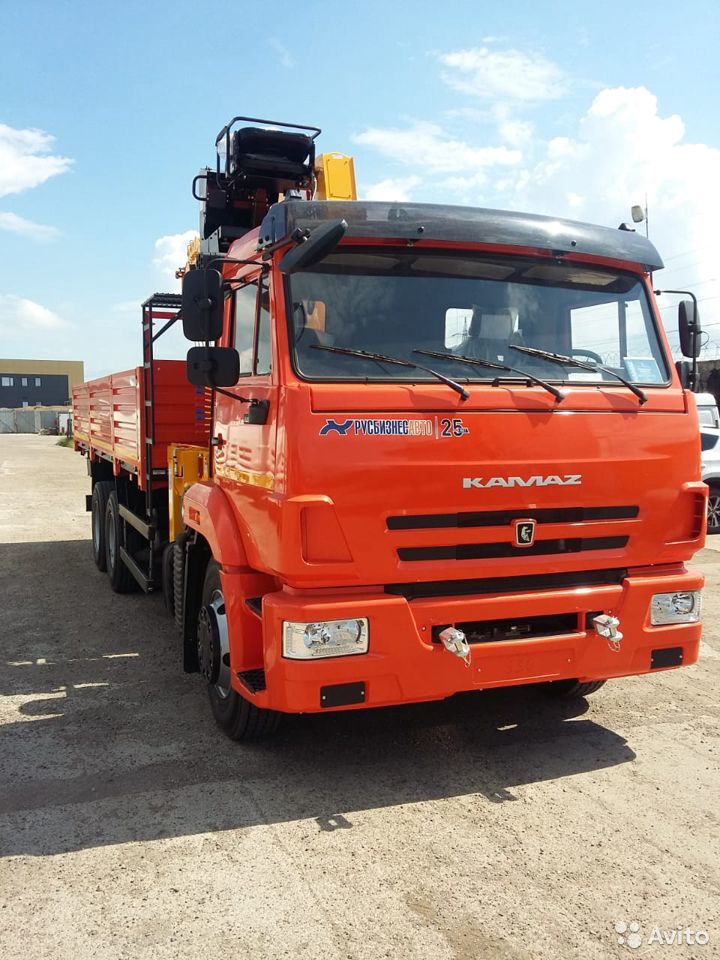 Бортовой грузовик с КМУ КамАЗ 65115-773962-50 с КМУ Soosan SCS746