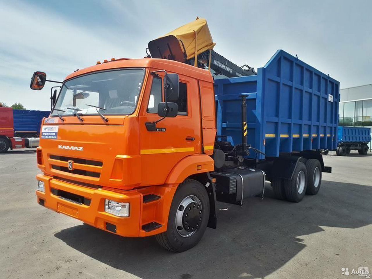 Металловоз (ломовоз) КамАЗ 65115 с ГМУ, Майман-110