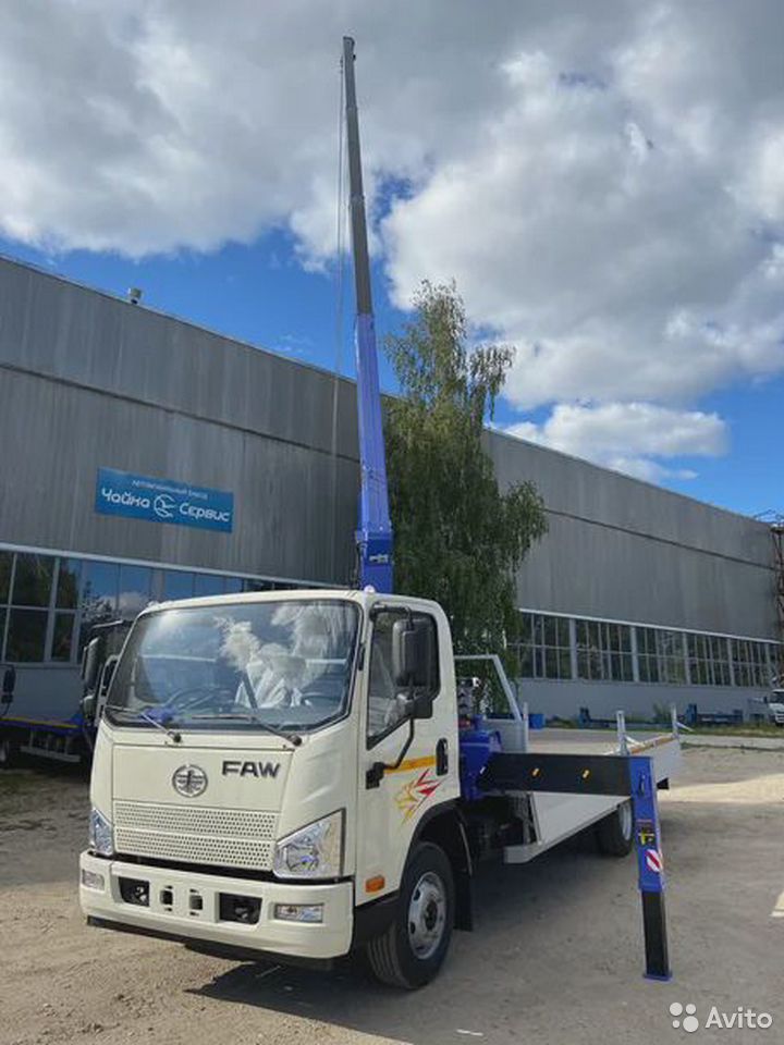 Бортовой грузовик с КМУ FAW 1066 (Tiger V) с КМУ Чайка Tadano