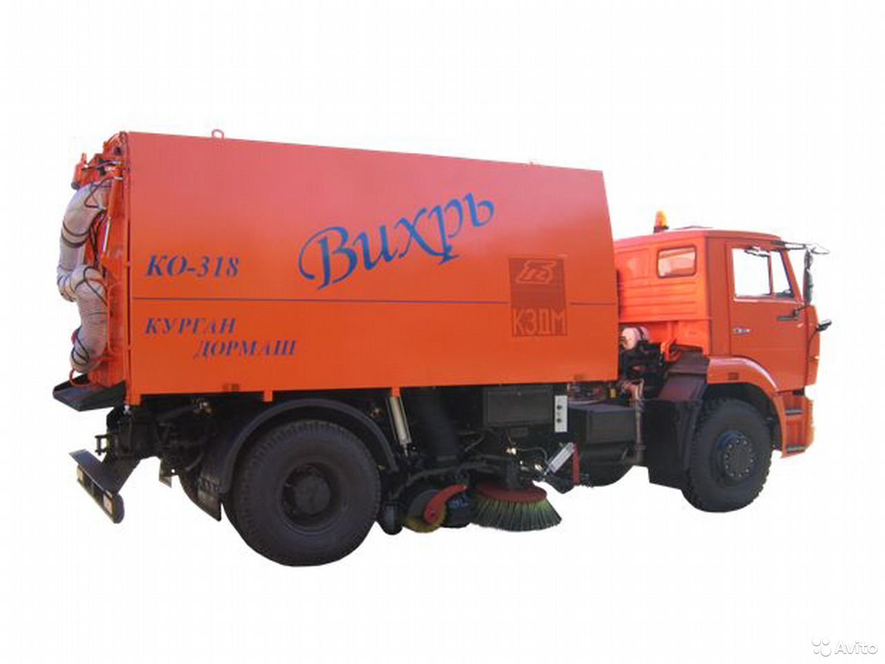 Вакуумная подметально-уборочная машина Кургандормаш КО-318Д "Вихрь" на шасси КамАЗ 53605
