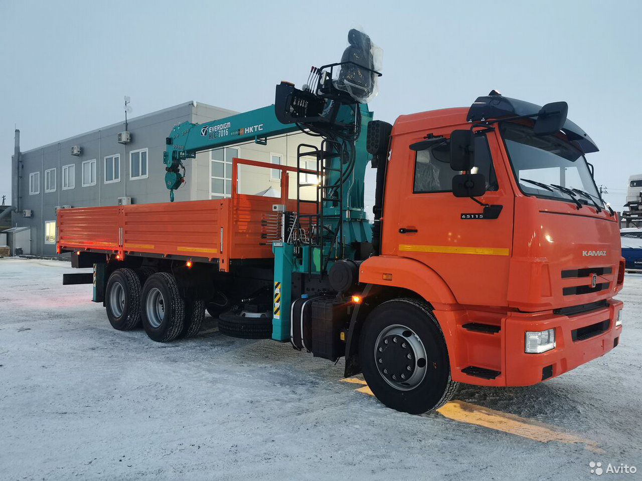Бортовой грузовик с КМУ КамАЗ 65115 с КМУ HKTC HLC-7016L