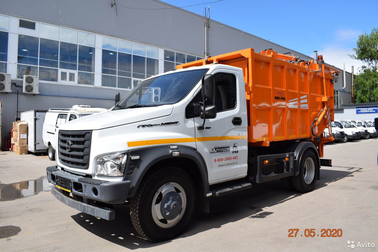Мусоровоз КОММАШ Арзамас KBR-P6N Press-9 на шасси ГАЗ ГАЗон NEXT (С41R13)