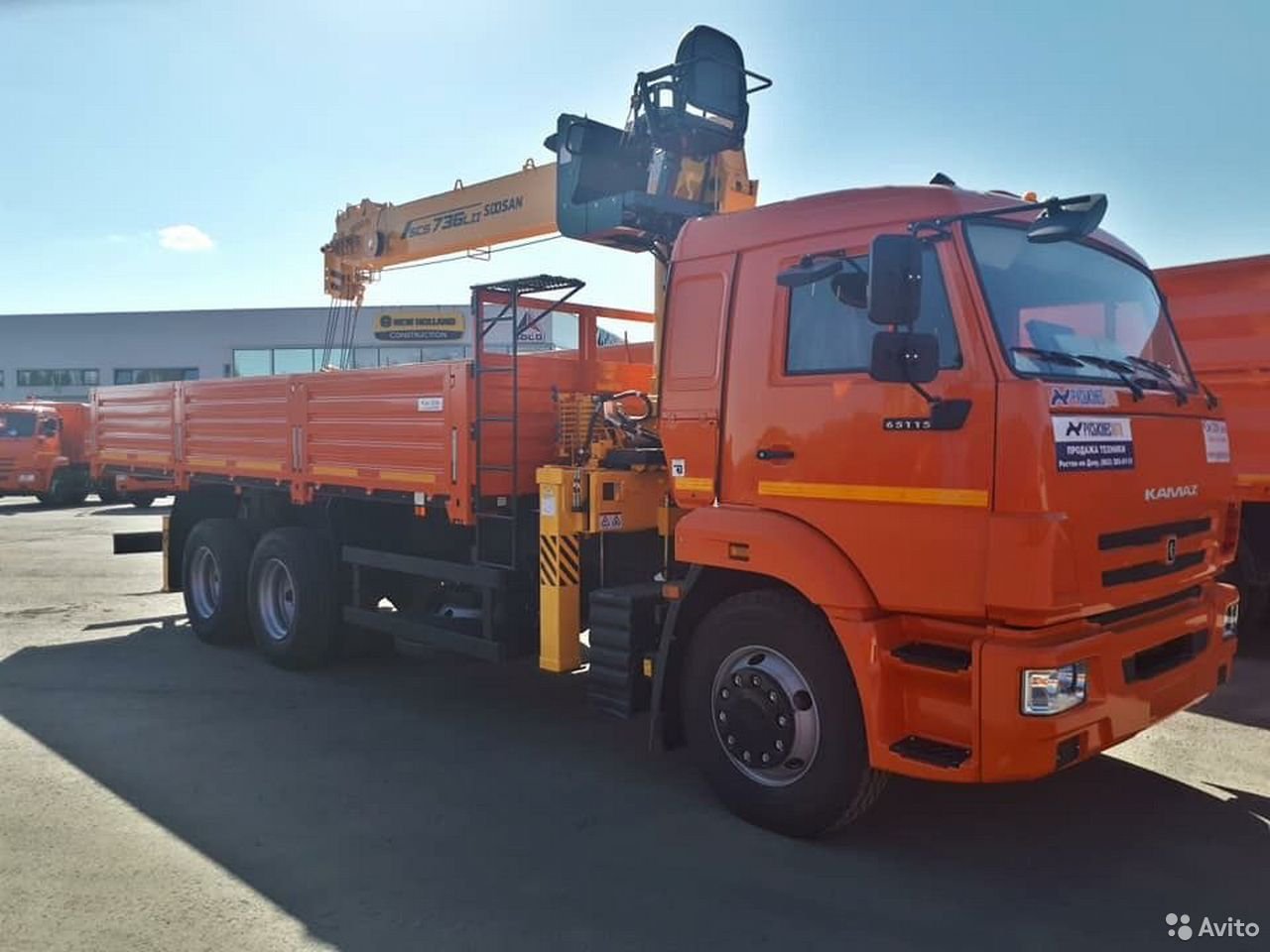 Бортовой грузовик с КМУ КамАЗ 65115-773094-50 с КМУ Soosan SCS736