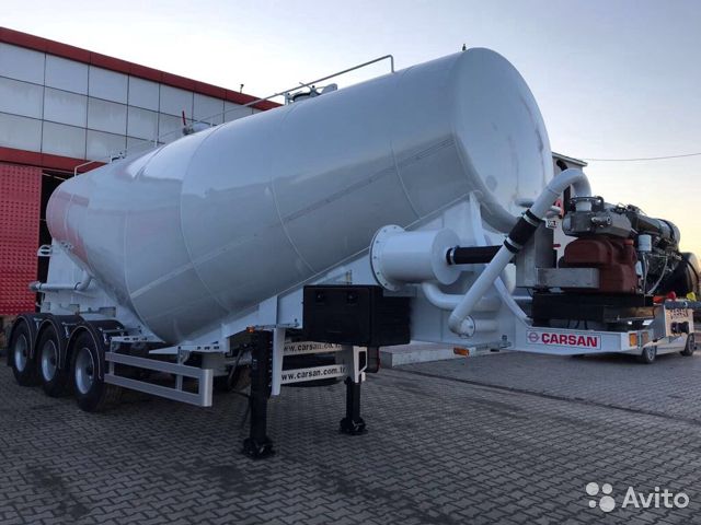 Полуприцеп цементовоз Carsan вакуумный с самозагрузкой