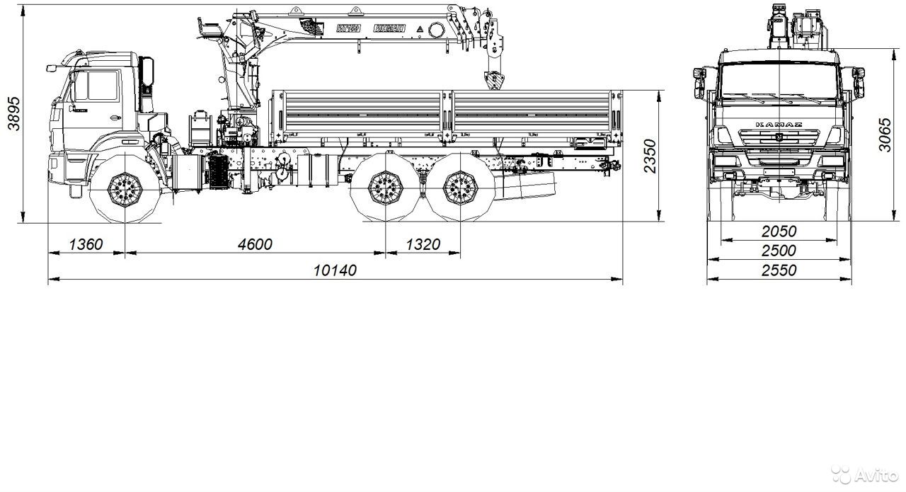 Бортовой грузовик с КМУ КамАЗ 43118-23027-50 с КМУ Inman IT-150