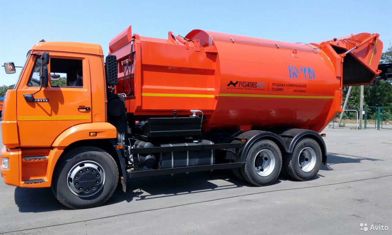 Мусоровоз Коммаш-Мценск КО-449-02 на шасси КамАЗ 65115