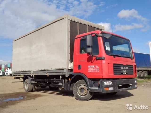 Тентованный грузовик MAN TGL 12.180
