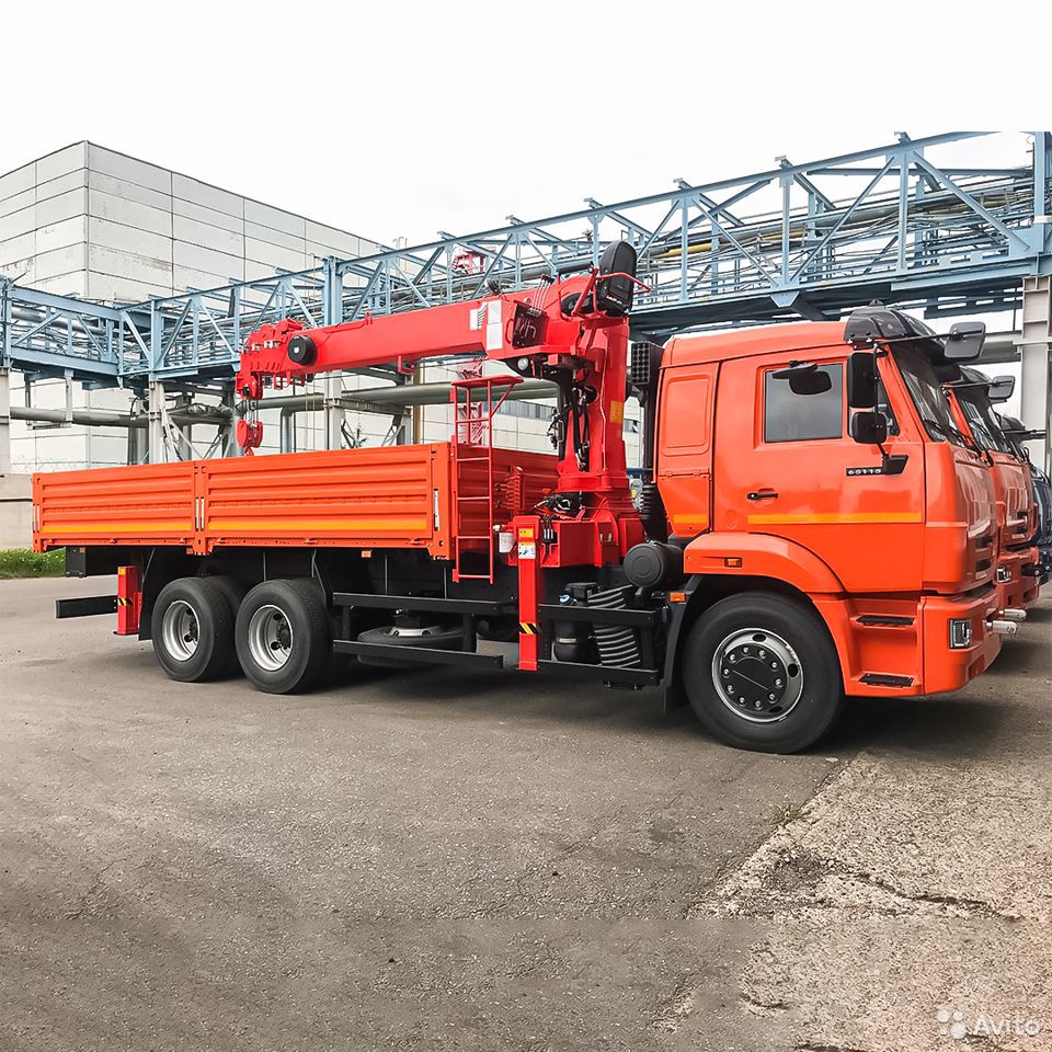Бортовой грузовик с КМУ КамАЗ 65115 с КМУ Kanglim KS1256