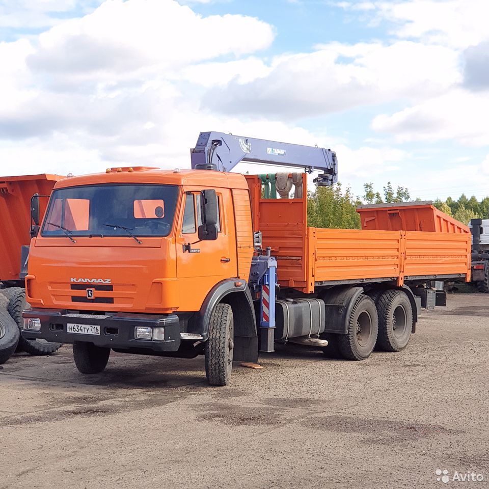 Бортовой грузовик с КМУ КамАЗ 53212 с КМУ Tadano