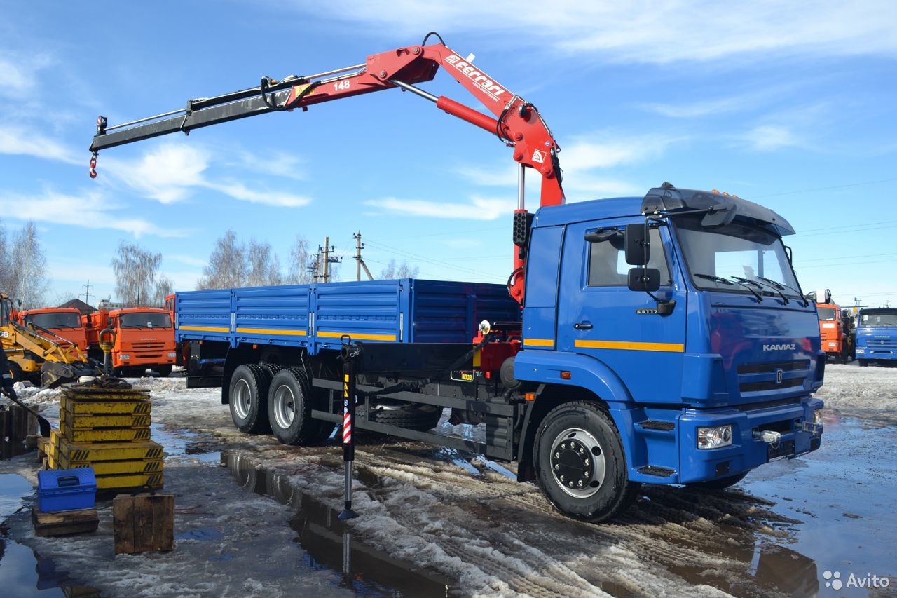 Бортовой грузовик с КМУ КамАЗ 65117-773010-19 с КМУ Ferrari F148 A2
